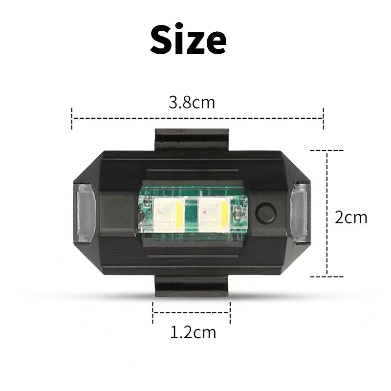 أضواء دراجة نارية الطائرة بدون - مراجعة Drone Strobe Light وسعره