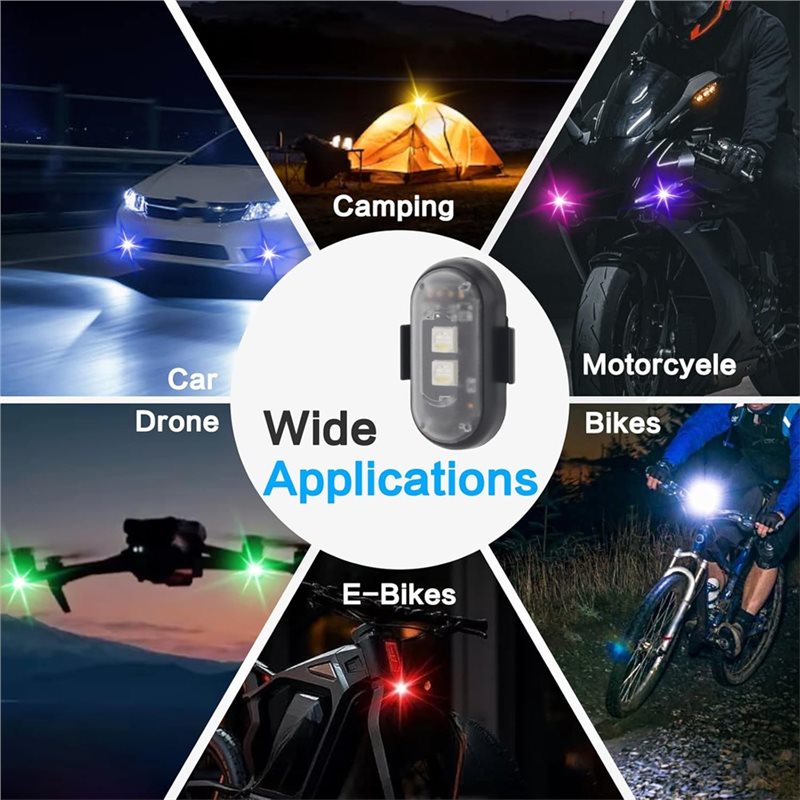 مجموعة إضاءة LED لاسلكية بـ 12 - مراجعة Drone Strobe Light وسعره
